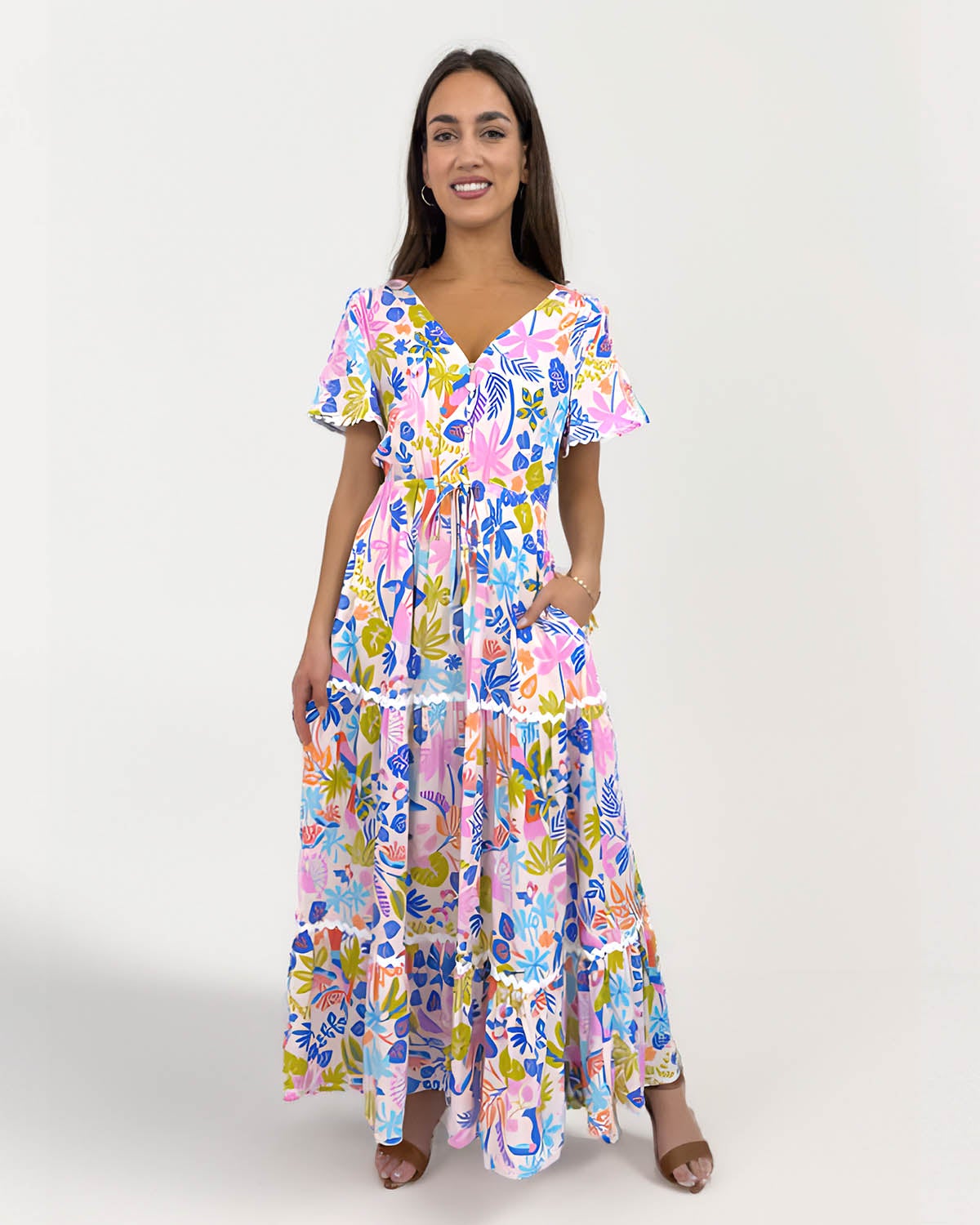 chinese dress ladies Infinite Maxi Dress Summer Fun - EXCLUSIVE TO MINT – Mint Boutique LTD main image 1