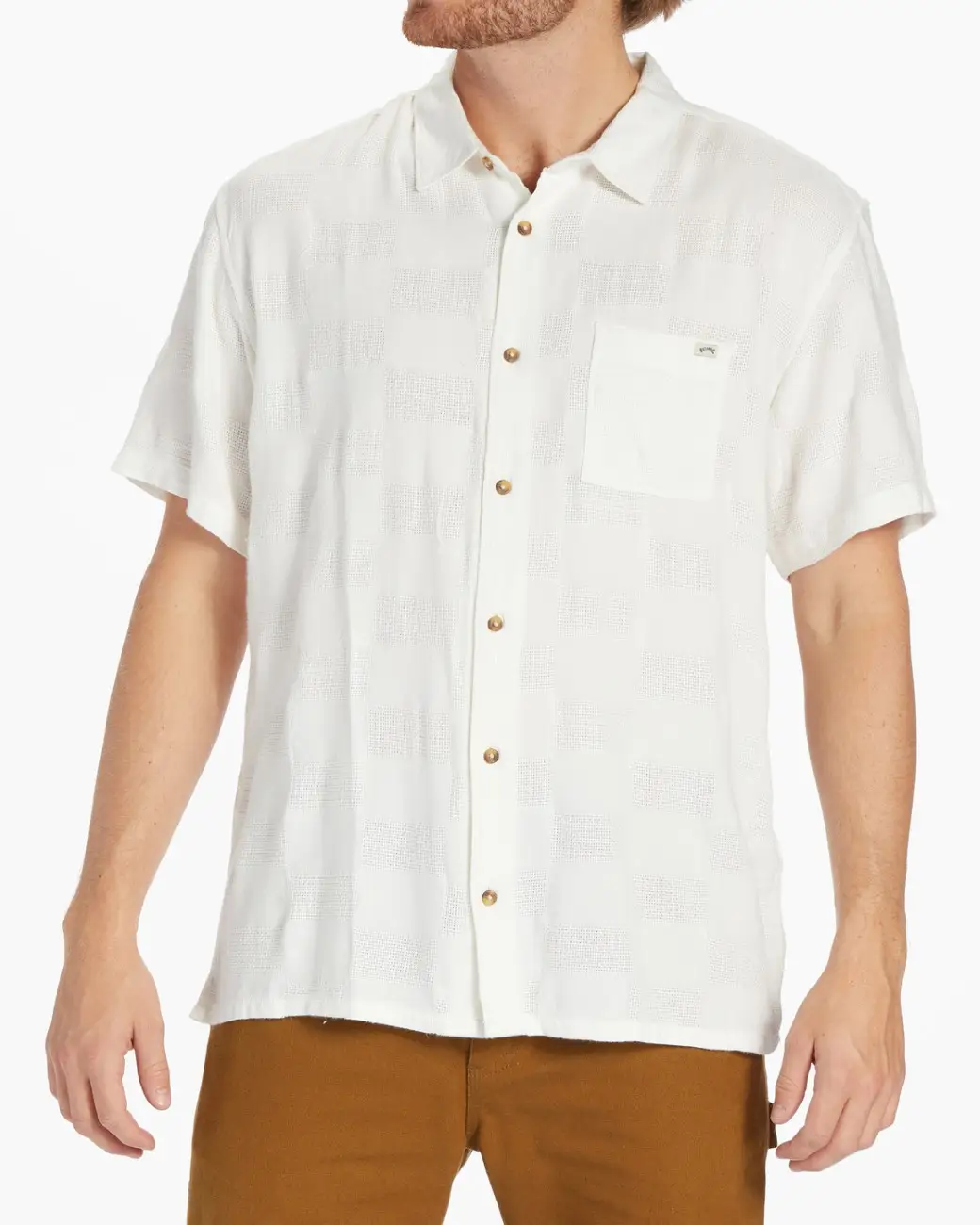 Off white button sales shirt