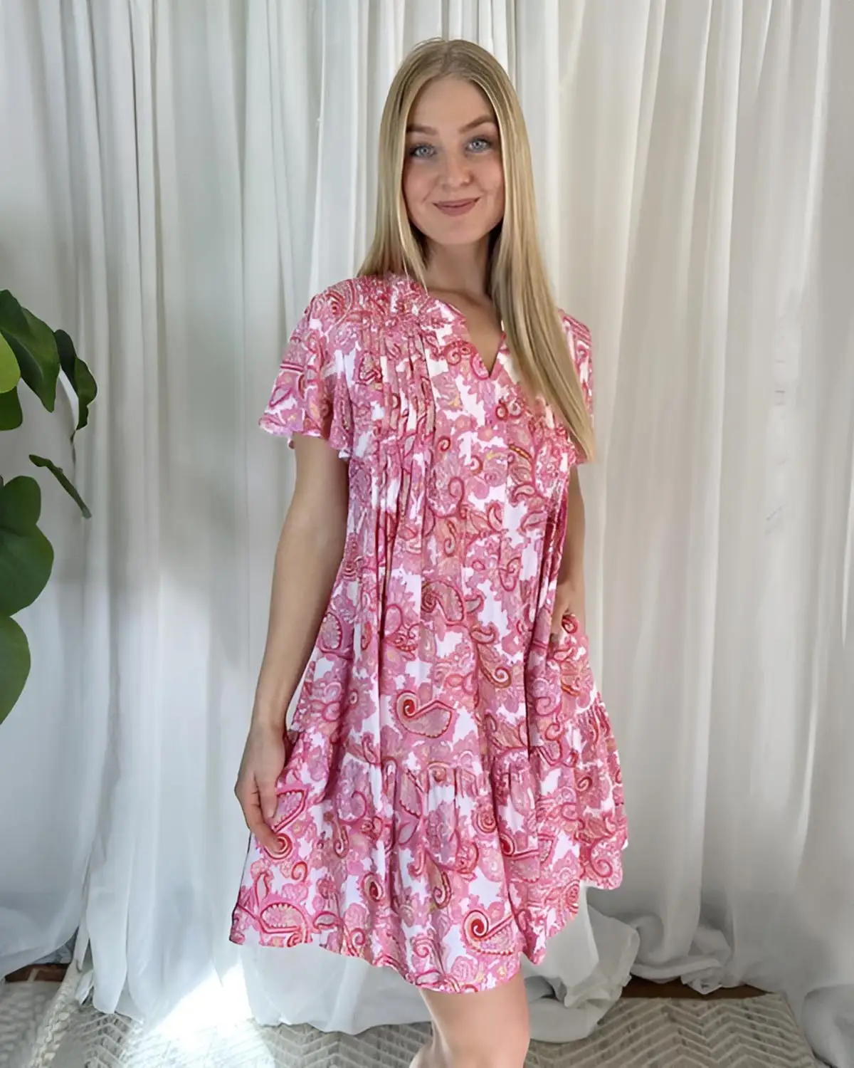 Paisley sales pink dress