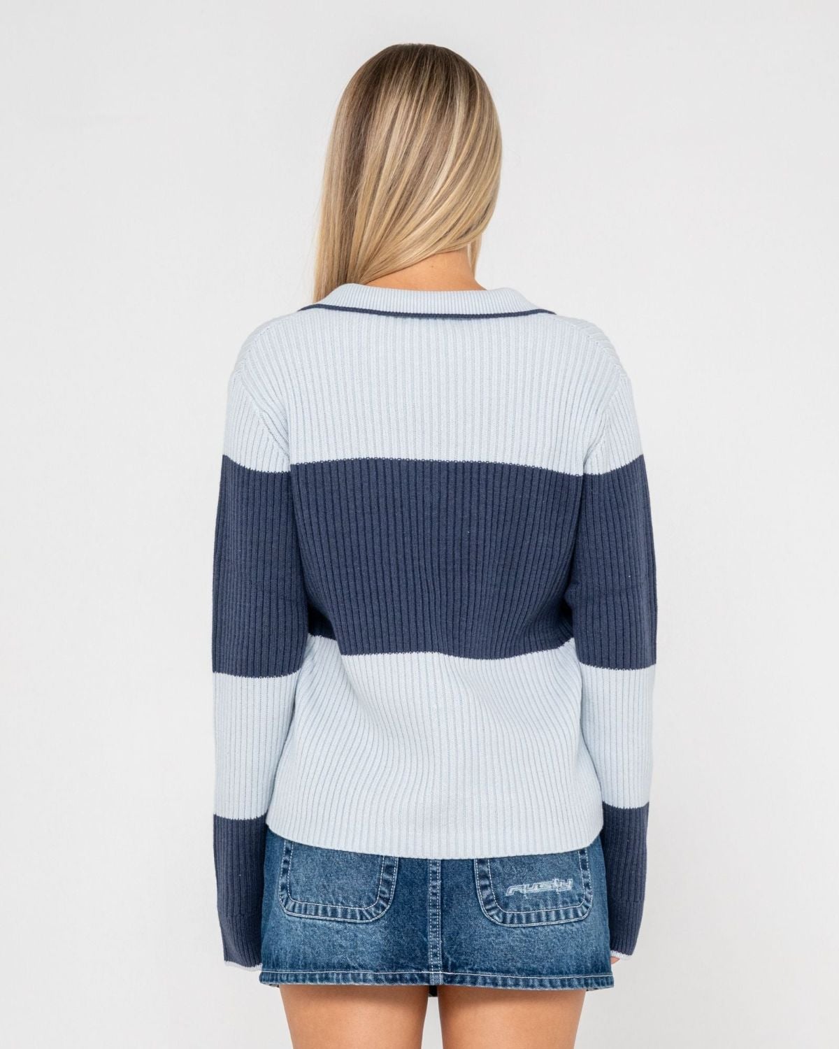 Try Me Knitted Rugby Top in Navy | Chances Surf NZ