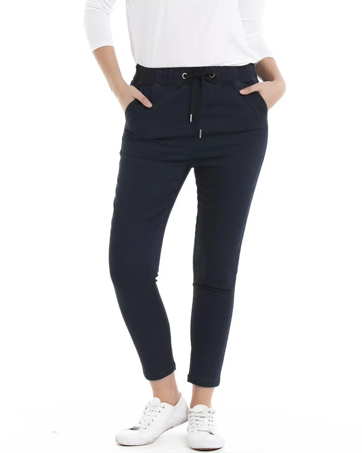 Knit denim shop jogger pant