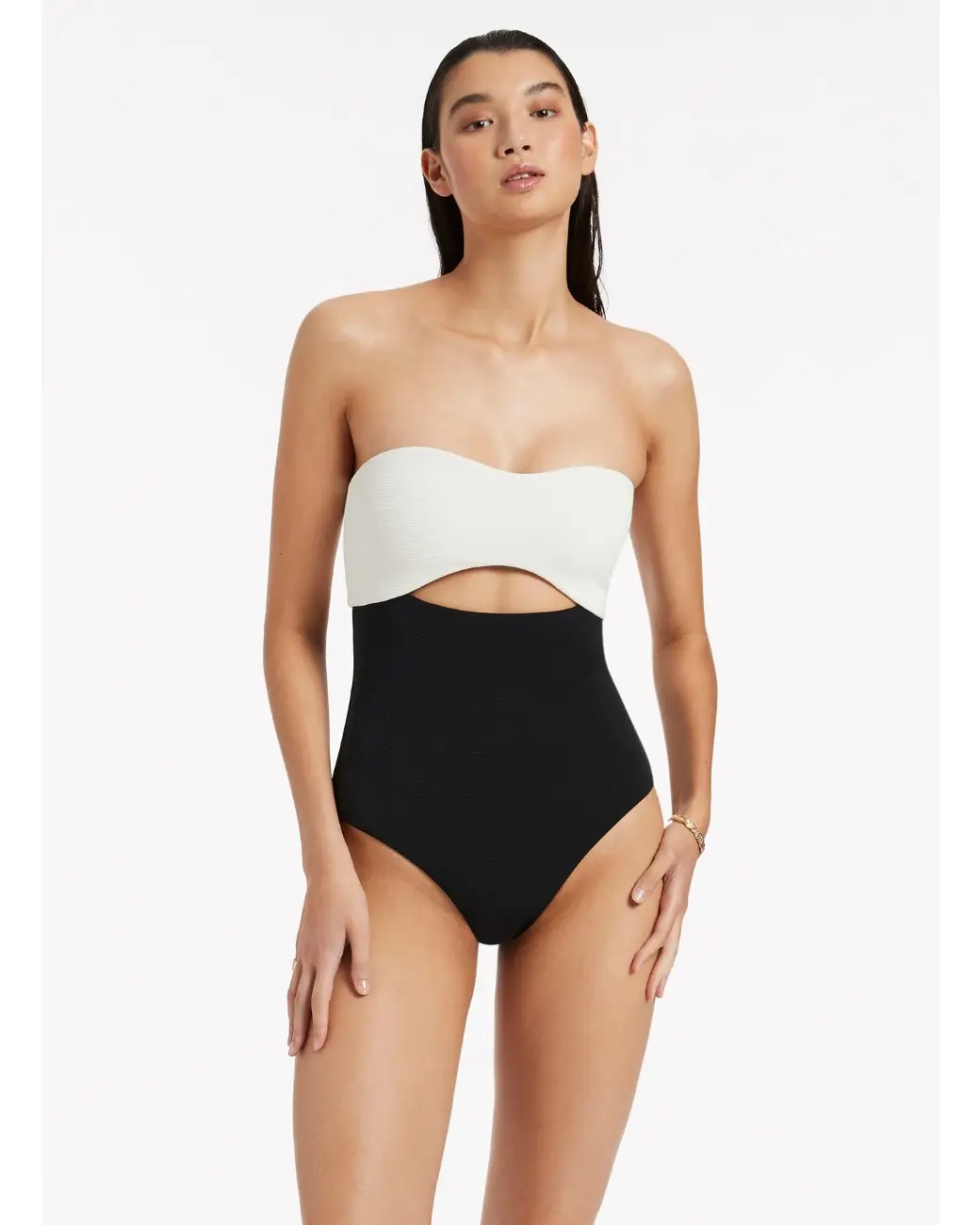 Cut out side bandeau swimsuit hotsell