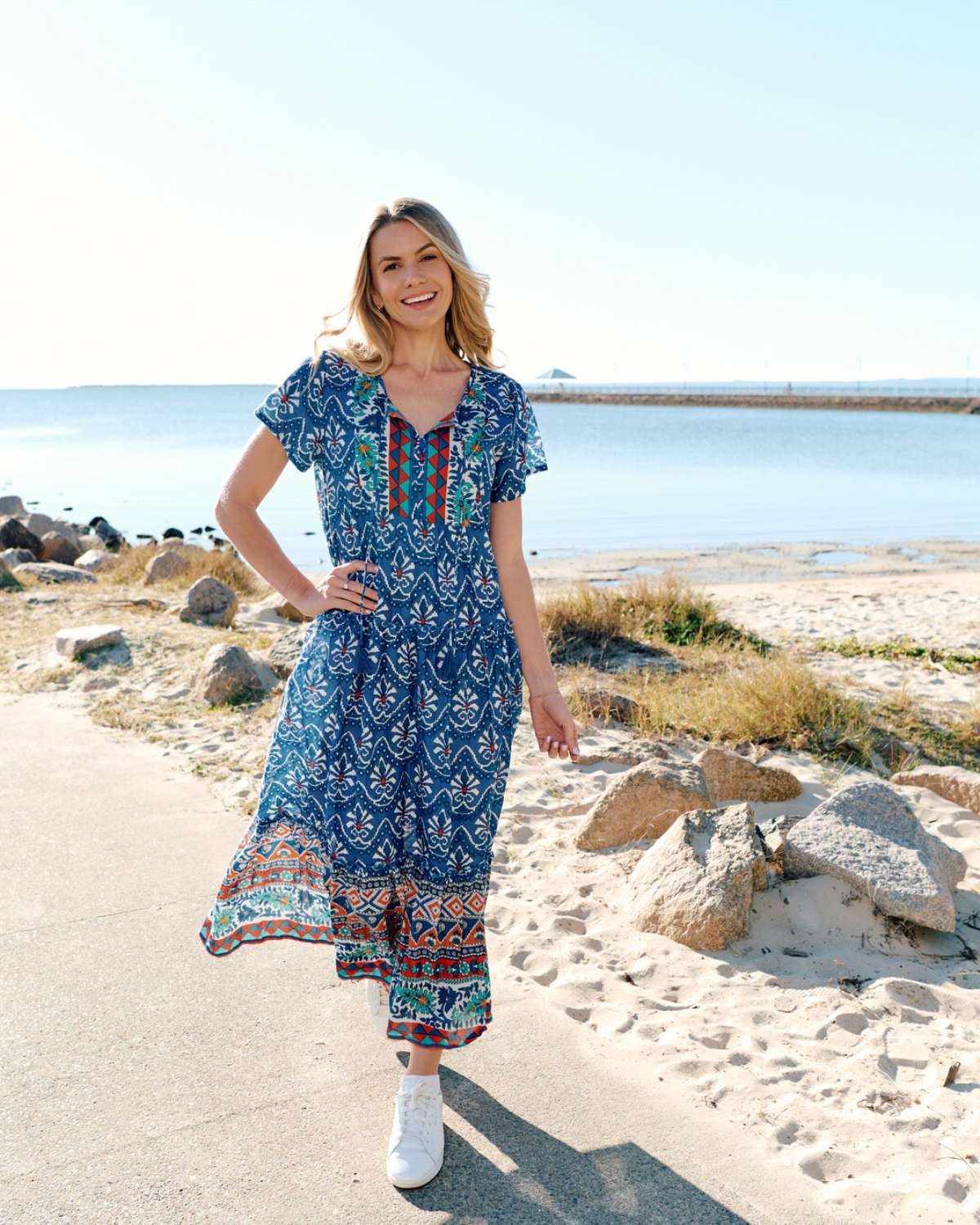 knee length dresses for ladies Tina Pink Formal Maxi Dress main image 0
